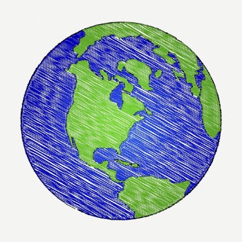 Environment globe clipart, collage element | Free PSD - rawpixel