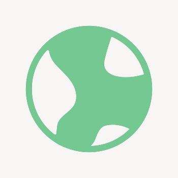 Environment globe icon, flat graphic | Free Icons - rawpixel