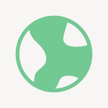 Environment globe icon, flat graphic | Free Icons - rawpixel