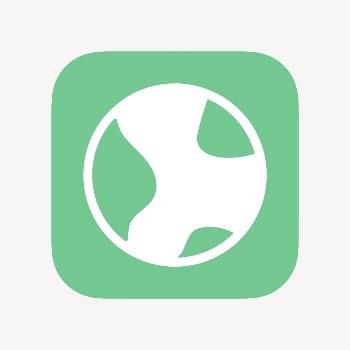 Environment globe icon, flat graphic | Free Icons - rawpixel