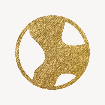 Environment globe icon, gold illustration | Free Icons - rawpixel