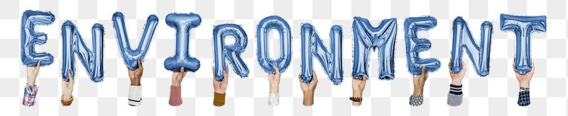 Environment png, letter foil balloon, | Free PNG - rawpixel