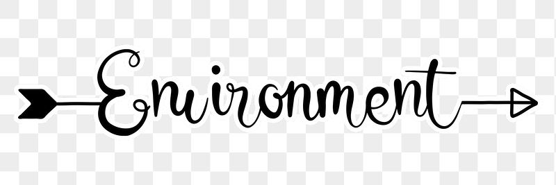 Environment png word, minimal black | Free PNG - rawpixel