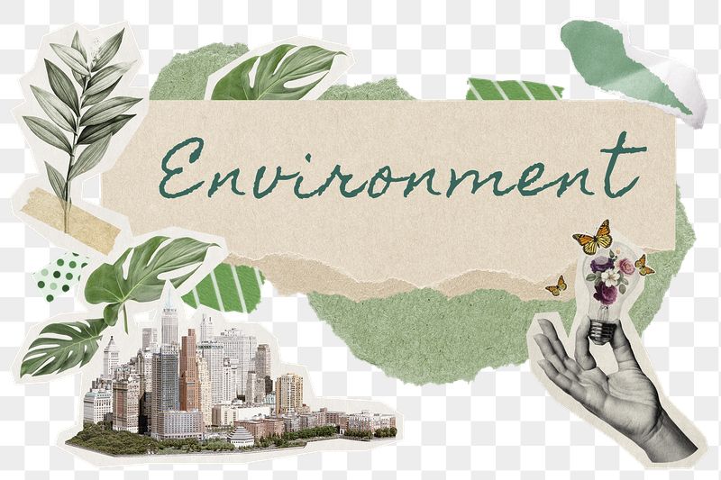 Environment png word sticker typography, | Free PNG - rawpixel