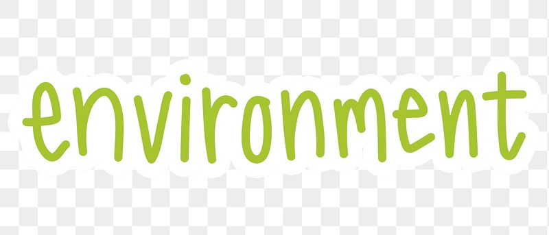 Environment png word sticker typography, | Free PNG - rawpixel