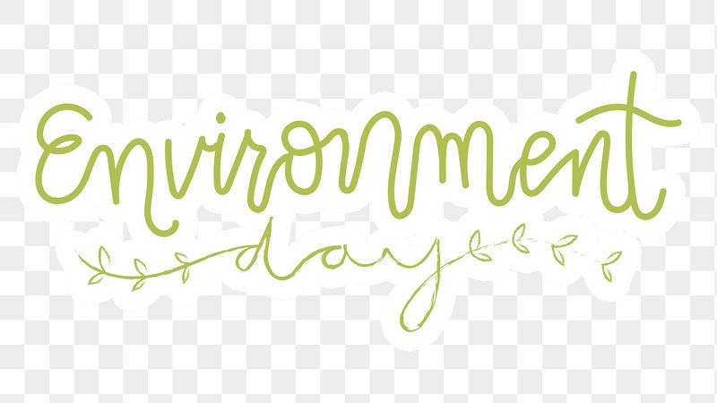 Environment png word sticker typography, | Free PNG - rawpixel