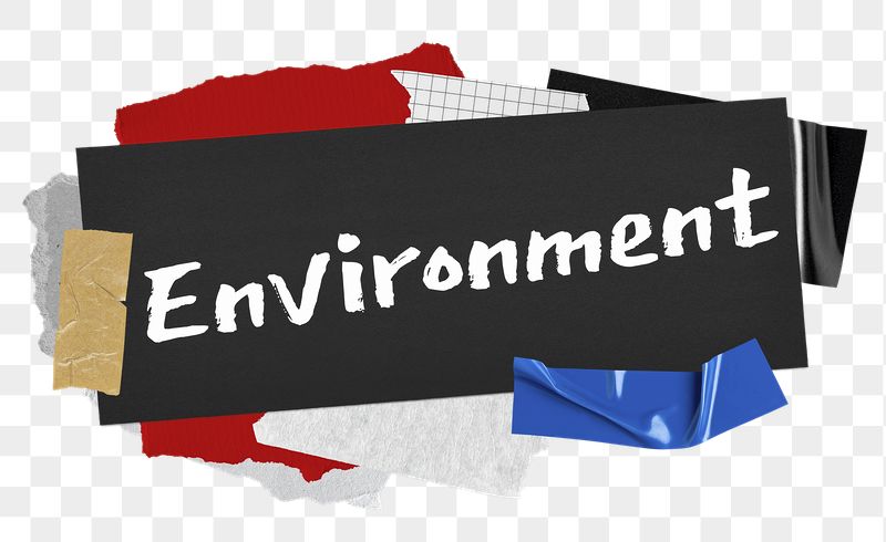 Environment png word sticker typography, | Free PNG - rawpixel