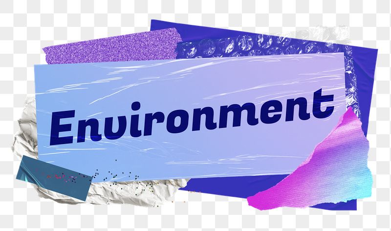 Environment png word sticker typography, | Free PNG - rawpixel