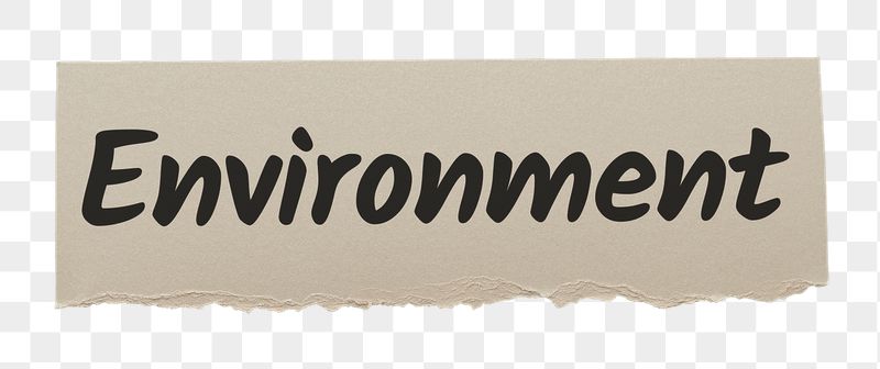 Environment png word sticker typography, | Free PNG - rawpixel