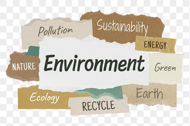 Environment png word sticker typography, | Free PNG - rawpixel