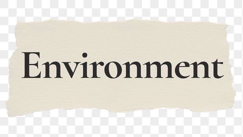 Environment png word sticker typography, | Free PNG - rawpixel