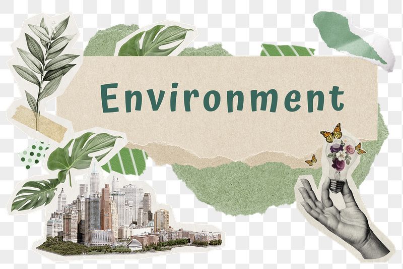 Environment png word sticker typography, | Free PNG - rawpixel