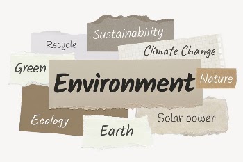 Environment word, ripped paper typography | Free PSD - rawpixel