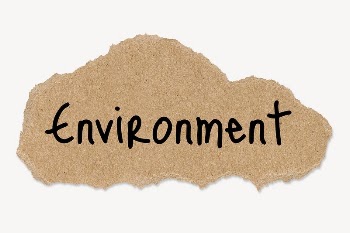 Environment word typography, torn paper, | Free PSD - rawpixel
