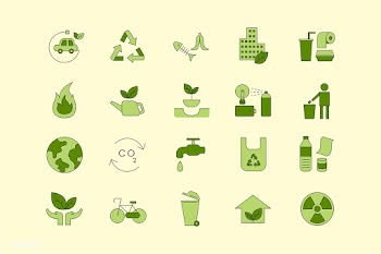Environmental icon set | Free stock vector - 1206852