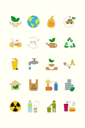 Environmental icon set | Free stock vector - 1206855