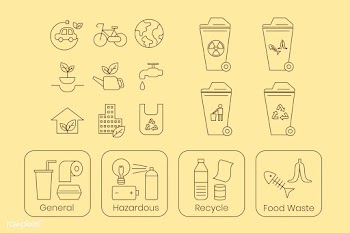 Environmental icon set | Free stock vector - 1206856