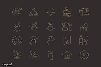 Environmental icon set | Free stock vector - 1206863