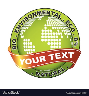 Environmental label vector image