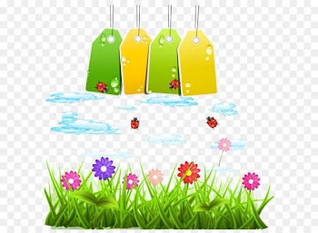 Environmental protection Euclidean vector - Spring on the new blank tag vector material 