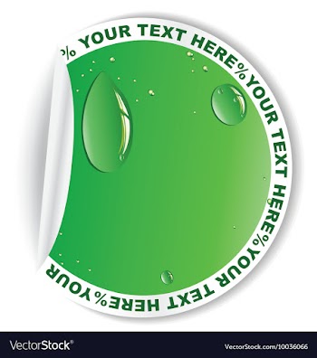 Environmental sticker vector image