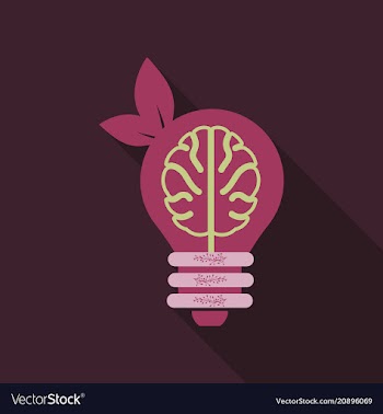 Environmentally friendly lamp with spiraea in the vector image