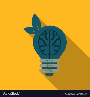 Environmentally friendly lamp with spiraea in the vector image