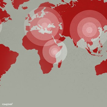 Epicenters of coronavirus pandemic on the world map background | Free  illustration - 2300517