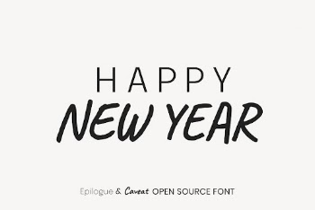 Epilogue & Caveat open source | Free Font Add-on - rawpixel