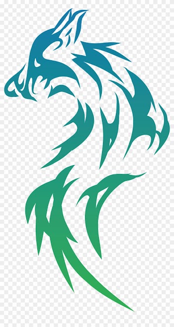 - Eps, - Svg, - Free Clipart Of A Gradient Tribal Wolf - Fox 5'x7'area Rug