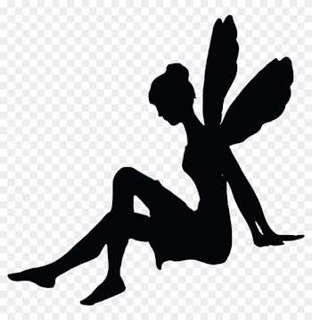 - Eps, - Svg, - Free Clipart Of A Sitting Fairy Silhouette - Fairy Silhouette Png