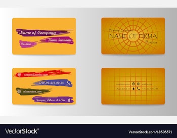 Eps10 abstract elegant business cards templates vector image