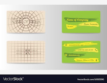 Eps10 abstract elegant business cards templates vector image