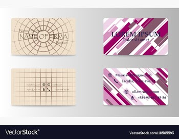 Eps10 abstract elegant business cards templates vector image