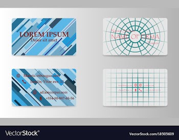 Eps10 abstract elegant business cards templates vector image
