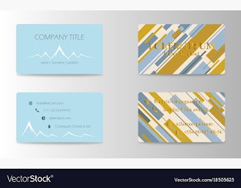 Eps10 abstract elegant business cards templates vector image