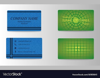 Eps10 abstract elegant business cards templates vector image