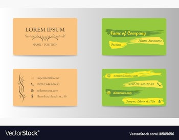 Eps10 abstract elegant business cards templates vector image