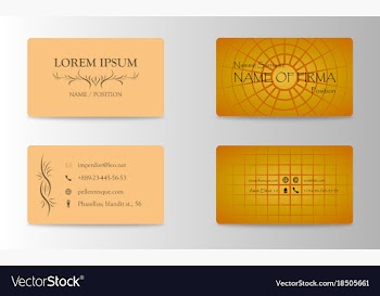 Eps10 abstract elegant business cards templates vector image
