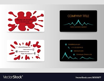 Eps10 abstract elegant business cards templates vector image