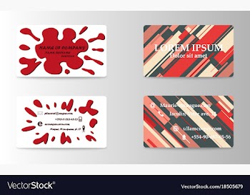 Eps10 abstract elegant business cards templates vector image