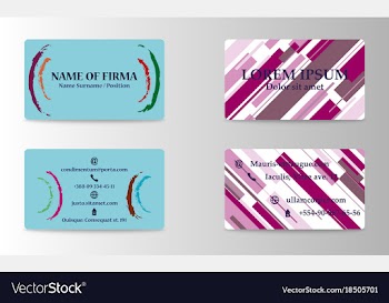 Eps10 abstract elegant business cards templates vector image