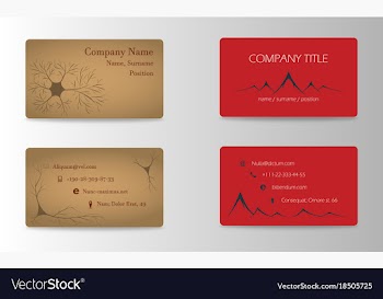 Eps10 abstract elegant business cards templates vector image