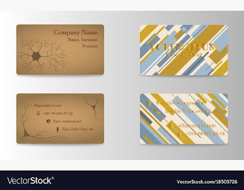 Eps10 abstract elegant business cards templates vector image
