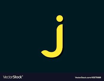 eps10 abstract initial letter j logo