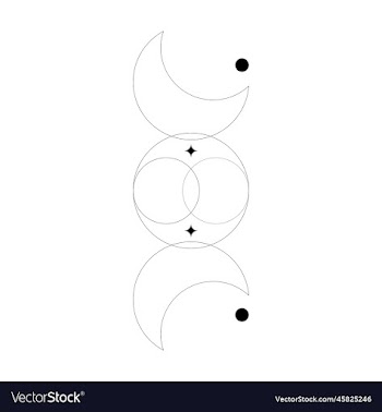 eps10 black abstract line art of moon