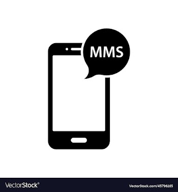 eps10 black smartphone mms abstract icon