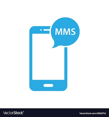 eps10 blue smartphone mms abstract icon