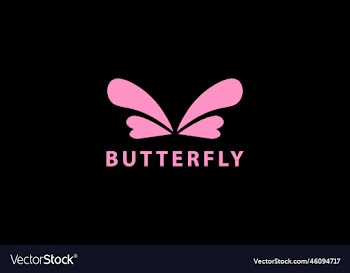 eps10 butterfly logo icon template
