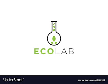 eps10 ecology lab logo design template